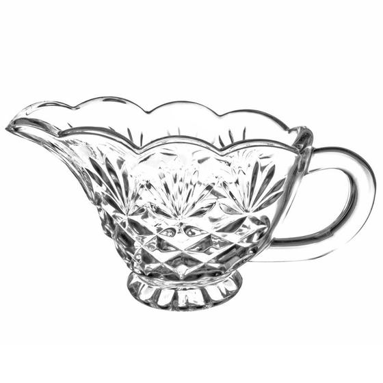 Imagem de Molheira Cristal Dublin Vidro Transparente Com Alça 140ml