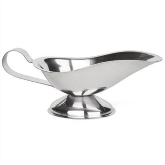 Imagem de Molheira Dispenser Molho Aço Inox 150ml Com Alça Para Servir