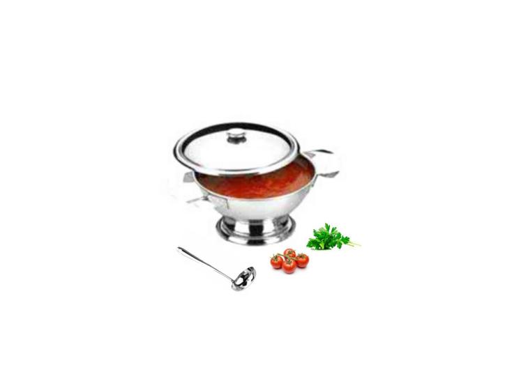Imagem de Molheira/Mini Sopeira Inox 600 Ml Com Conchinha - Art'Inox