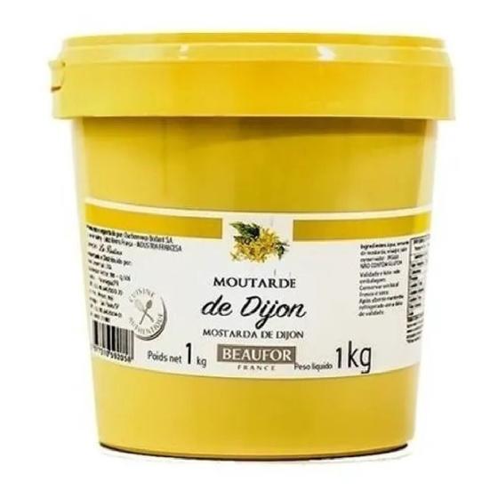 Imagem de Molho De Mostarda Dijon Francesa Balde Beaufor 1kg