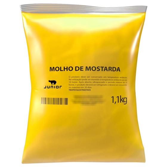 Imagem de Molho De Mostarda Tradicional Junior Embalagem Pouch 1,1Kg