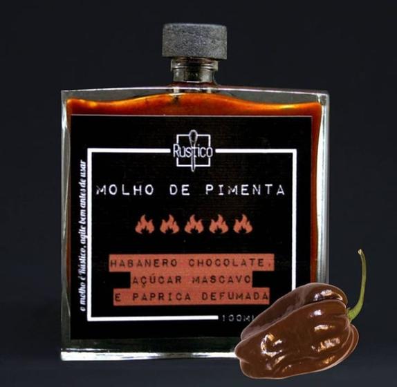Molho de Pimenta Habanero Chocolate com Páprica Defumada 100ml