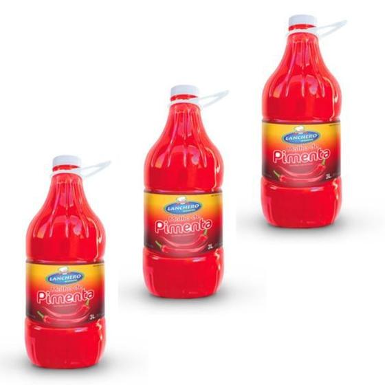 Imagem de Molho de Pimenta Lanchero Tradicional 3L Kit com 3 !!