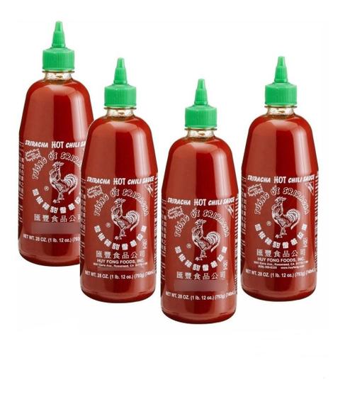 Imagem de Molho de Pimenta Sriracha Tailandês Galo 793g (Kit com 4 unid.)