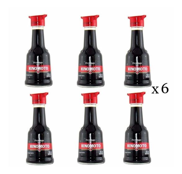 Imagem de Molho De Soja Suave Premium 150ml - Hinomoto (Kit com 6)