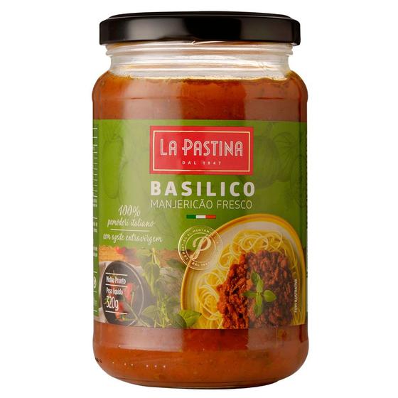 Imagem de Molho de Tomate Basílico La Pastina 320g