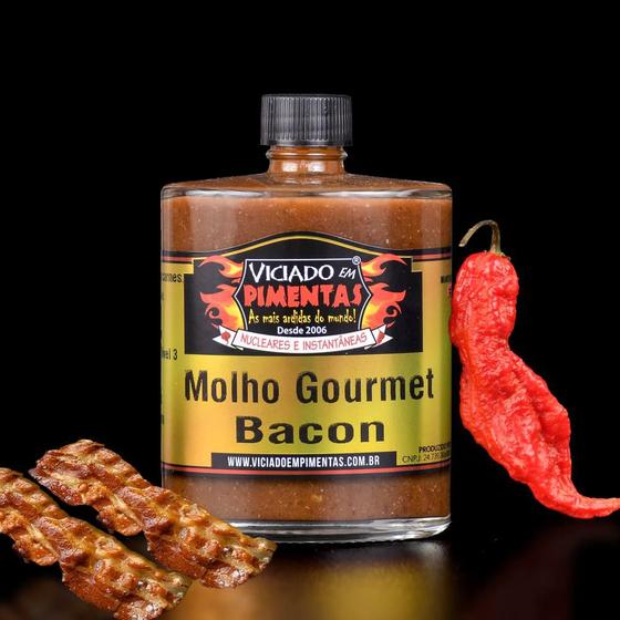 Imagem de Molho Gourmet Sabor Bacon - Vidro 100 Ml