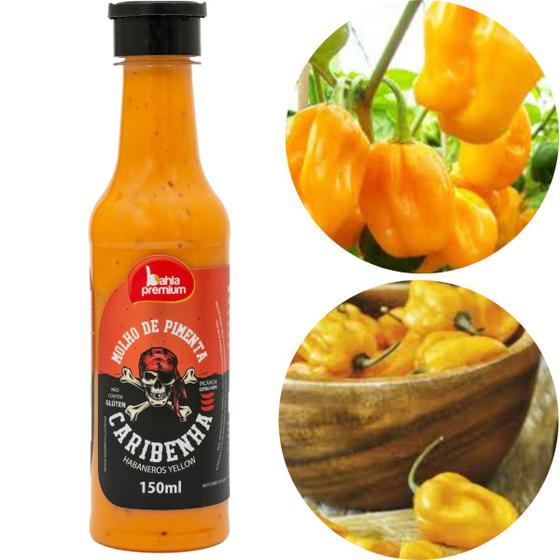 Imagem de Molho Pimenta Cremosa Habanero Linha Temática Bahia Premium 150ml Churrasco