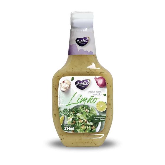 Imagem de Molho Salada Limão Garlic Foods Sem Glúten 234ml