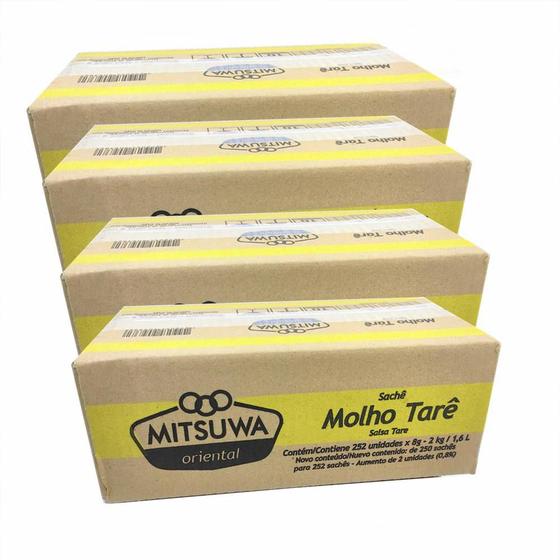 Imagem de Molho Tare Sachê Mitsuwa 250 Sachês - (Kit com 4)