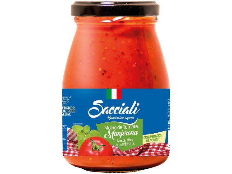 Imagem de Molho Tomate Manjerona Sacciali Premium - 340g