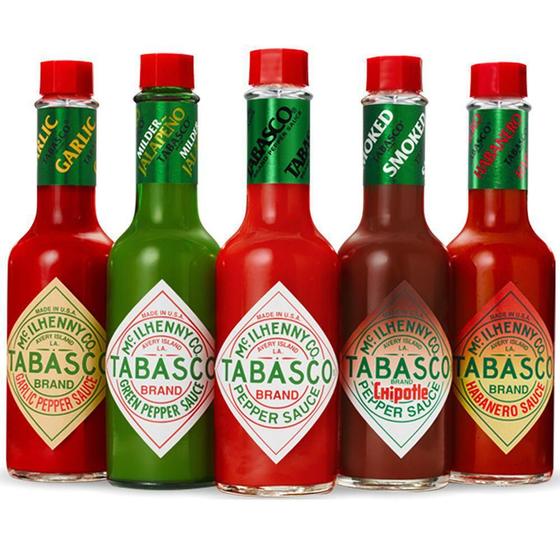Imagem de Molhos De Pimenta Tabasco Kit 5 Sabores De 60Ml Cada