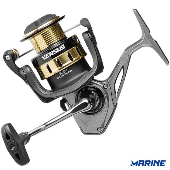 Imagem de Molinete Pesca Marine Versus 1000 Drag 4,5kg 4Rol Lançamento