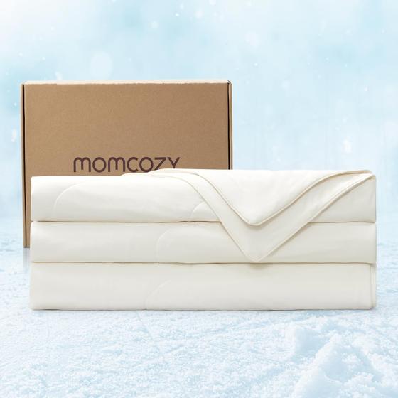 Imagem de Momcozy Edredom Cooling Queen 229x229 cm Branco Marfim