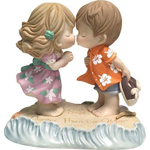 Imagem de Momentos preciosos O amor é mais profundo do que a estatueta de porcelana 183001 bisque do oceano, tamanho único, multi