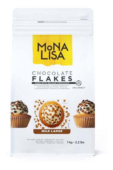 Imagem de Monalisa Callebaut Chocolate Flakes Milk Large Ao Leite 1kg