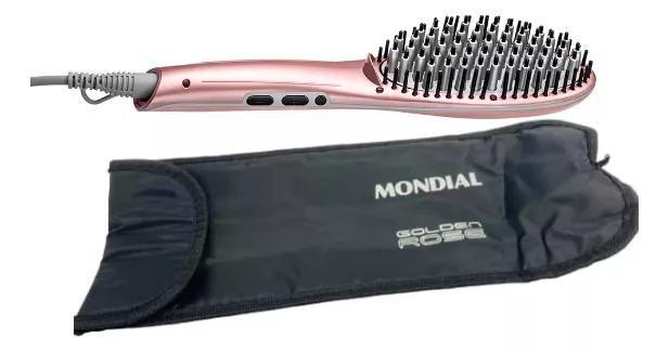 Mondial Escova Alisadora EA-02 Golden Rose - Bivolt Menor preço em Mondial Escova Alisadora EA-02 Golden Rose - Bivolt