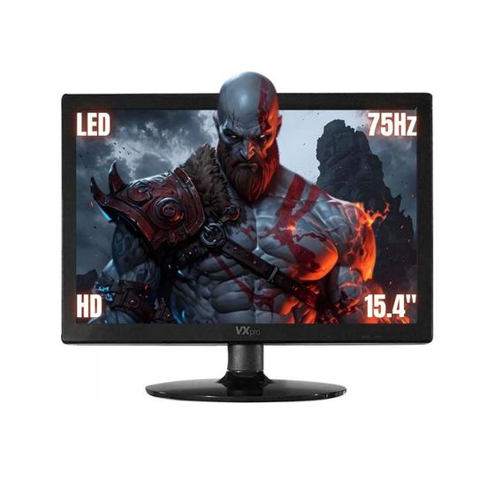 Monitor 15.4'' Led 75Hz HD HDMI/VGA Compacto, Econômico e Versátil ...