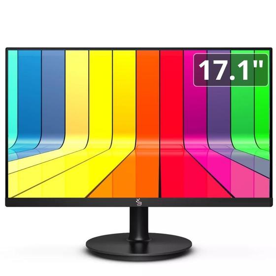 Imagem de Monitor 17.1" LED, Widescreen, 75Hz, HD, HDMI, VGA, VESA, Ajuste de inclinação - 3green M171WHD 