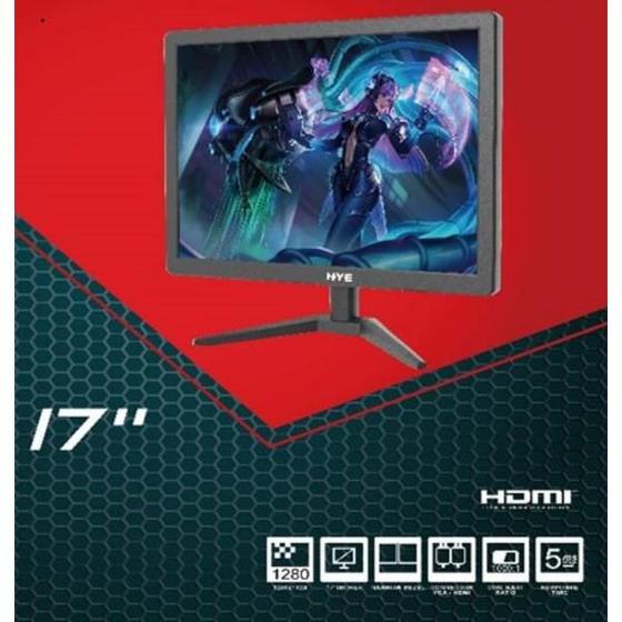 Imagem de Monitor 17 Hye HYE17NLM LED HDMI/VGA 5MS