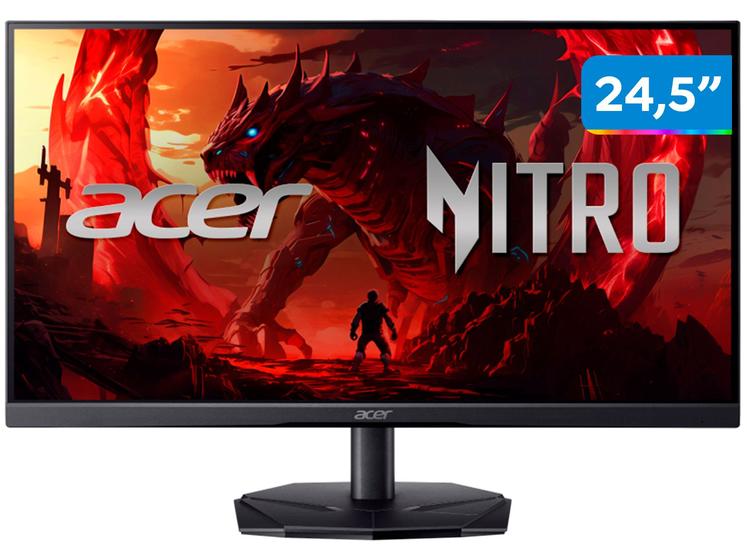 Monitor 180Hz Full HD 1ms Acer KG1 Nitro Series KG251Q 24,5" LED DisplayPort Menor preço em Monitor 180Hz Full HD 1ms Acer KG1 Nitro Series KG251Q 24,5" LED DisplayPort