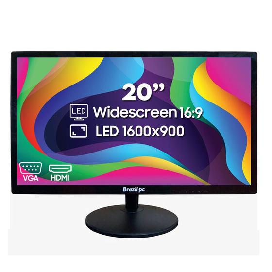Imagem de Monitor 20 Polegadas Led Widescreen HDMI-VGA 60hz Vesa