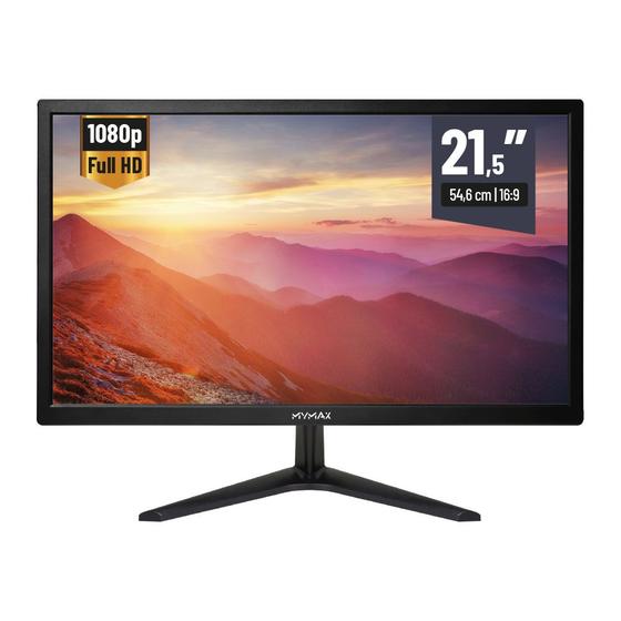 Monitor 21,5' Full HD, HDMI, VGA 100/240V - MYMAX é boa?