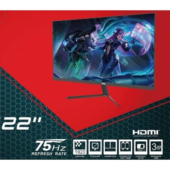 Imagem de Monitor 22 Hye HYE22GFM LED HDMI/VGA Framless 3MS