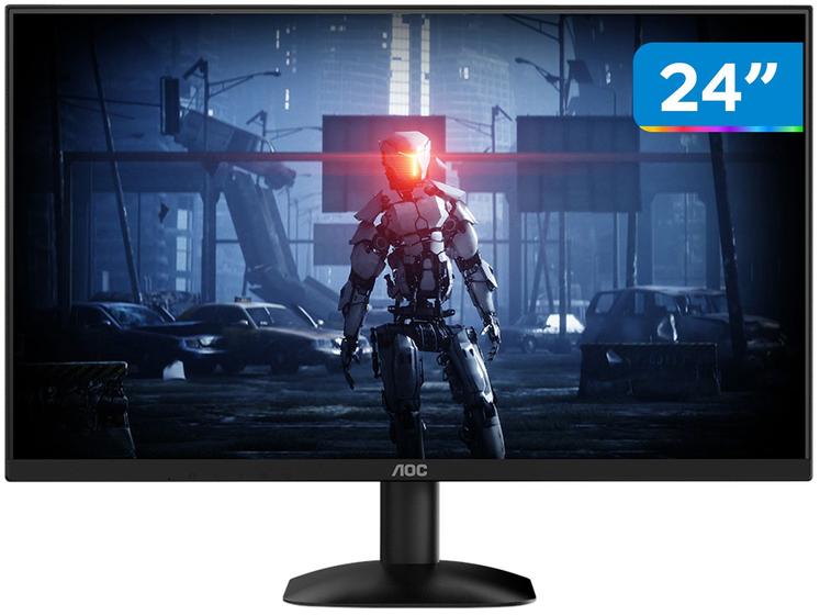 Monitor 24" FHD 100Hz 1ms AOC Série B35 24B35HM2 Widescreen HDMI e VGA Menor preço em Monitor 24" FHD 100Hz 1ms AOC Série B35 24B35HM2 Widescreen HDMI e VGA