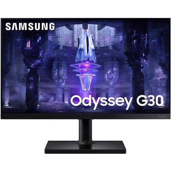 Imagem de Monitor 24" Gamer Samsung Odyssey G30, Full HD, 1ms, 144Hz, Freesync Premium, LS24BG300ELMZD  SAMSUNG