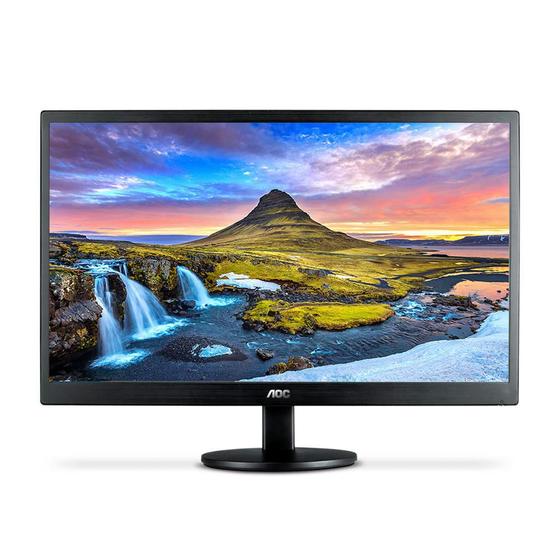 Monitor AOC 21.5" LED Full HD VGA HDMI Preto E2270SWN Menor preço em Monitor AOC 21.5" LED Full HD VGA HDMI Preto E2270SWN