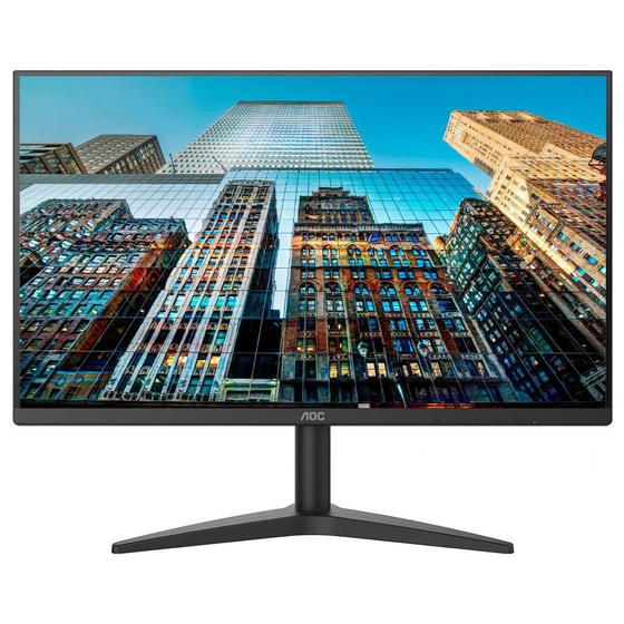 Imagem de Monitor AOC 23.8' LED, Wide, Full HD, HDMI/VGA, VESA, Low Blue Light, Adaptive Sync - 24B1XHM