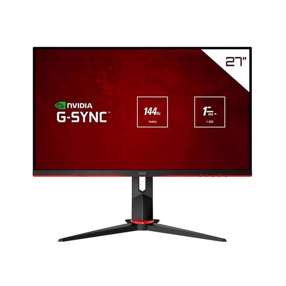 Monitor AOC 27" Gamer Hero LED FHD Widescreen IPS, 144Hz, Conexão VGA, HDMI 1.4, Display Port 1.2, Entrada para Headset Menor preço em Monitor AOC 27" Gamer Hero LED FHD Widescreen IPS, 144Hz, Conexão VGA, HDMI 1.4, Display Port 1.2, Entrada para Headset