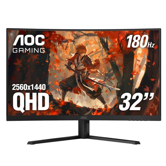 Imagem de Monitor AOC CQ32G4VE 32 polegadas 2K QHD 180 Hz curvado sem moldura