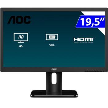 Monitor Aoc Led 20e1h 19.5 Hdmi Vga Vesa - 20e1h Menor preço em Monitor Aoc Led 20e1h 19.5 Hdmi Vga Vesa - 20e1h