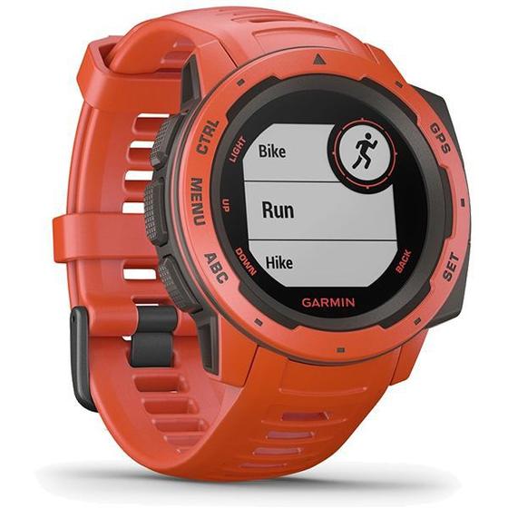 Imagem de Monitor Cardíaco de Pulso com GPS Garmin Instinct Vermelho