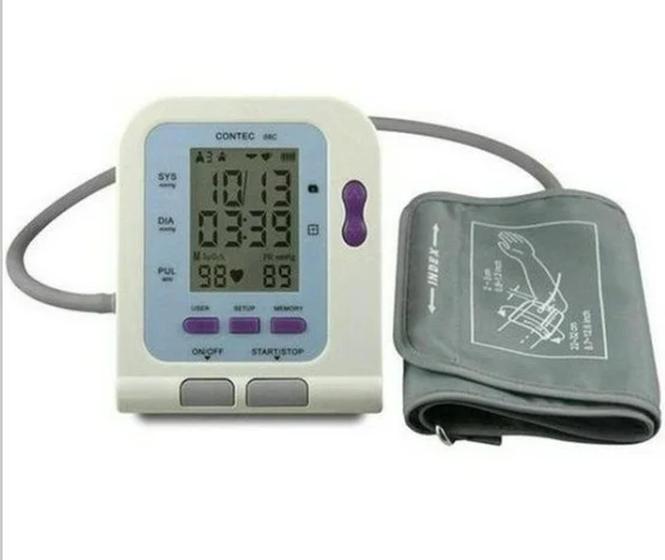 Imagem de Monitor contec 8c sensor de oximetria + pressão arterial