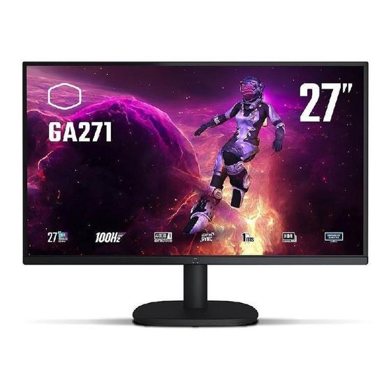 Monitor Cooler Master 27' Gamer Flat 2K Wqhd Hdmi Displayport 1Ms 100Hz Vesa Menor preço em Monitor Cooler Master 27' Gamer Flat 2K Wqhd Hdmi Displayport 1Ms 100Hz Vesa