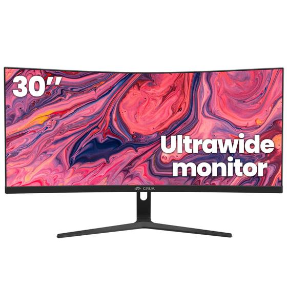Monitor CRUA Ultrawide Curved de 30 polegadas WFHD 100Hz 1500R ...