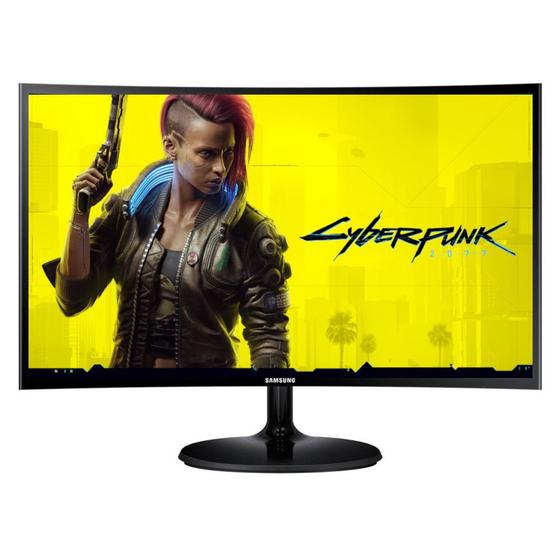 Imagem de Monitor Curvo Gamer Samsung FHD LED 24 60hz 4ms Freesync C24F390 HDMI VGA LC24F390FHLMZD