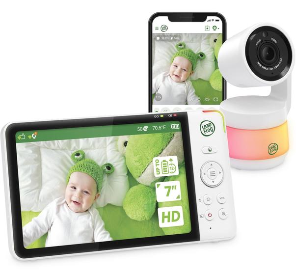 Imagem de Monitor de Bebê LeapFrog LF930HD - Tela HD 720p de 7" com Câmera