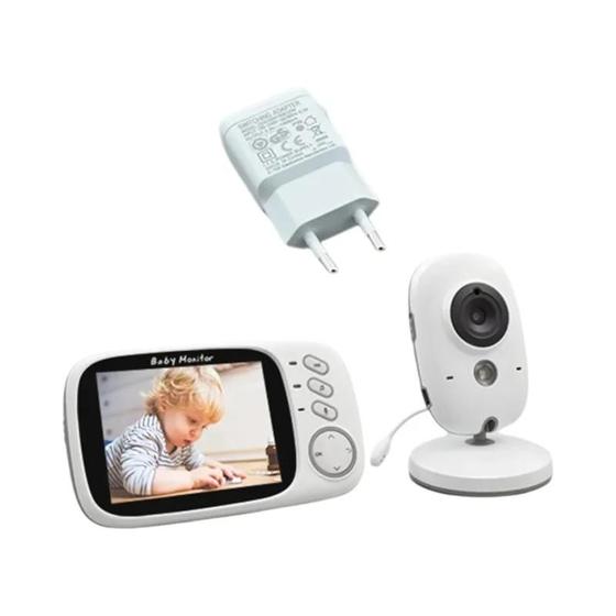 Imagem de Monitor de Bebê Sem Fio 2.4G com LCD de 3,2" e Áudio Bidirecional