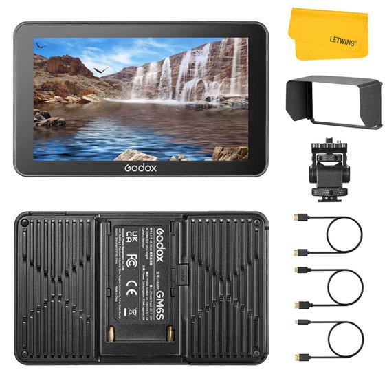Monitor de câmera Godox GM6S 4K HDMI de 5,5 polegadas Ultra Bright Imagem de Monitor de câmera Godox GM6S 4K HDMI de 5,5 polegadas Ultra Bright