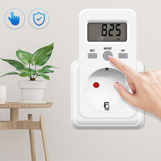 Imagem de Monitor de Energia Digital com Display LCD - Medidor de Watts