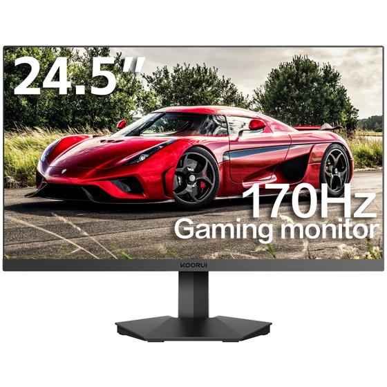 Imagem de Monitor de jogos KOORUI 24,5 polegadas FHD 170 Hz 1ms G-Sync FreeSync