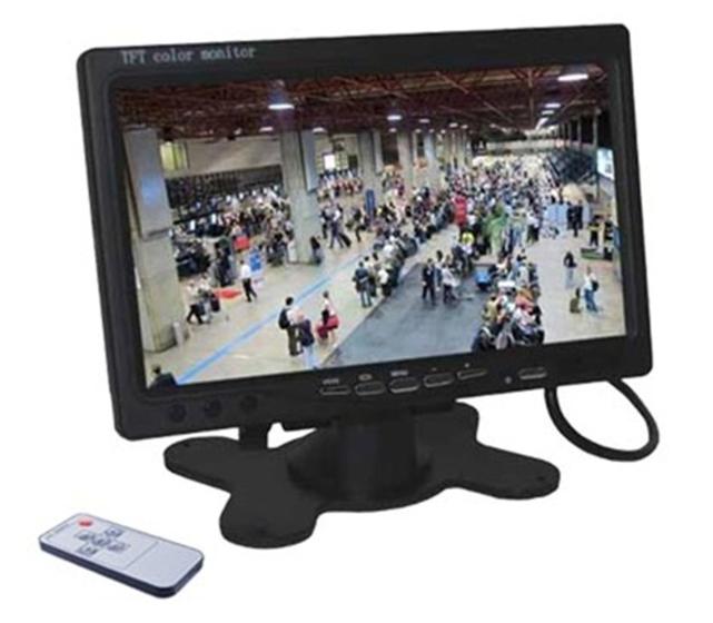 Imagem de Monitor de LCD 7 Polegadas 2 canais AV e Controle Remoto (Analógico)