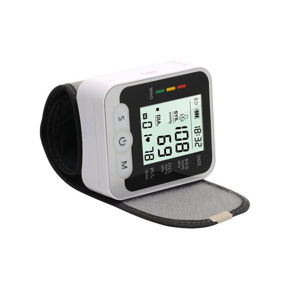 Imagem de Monitor de pressão arterial, esfigmômetro de pulso LCD