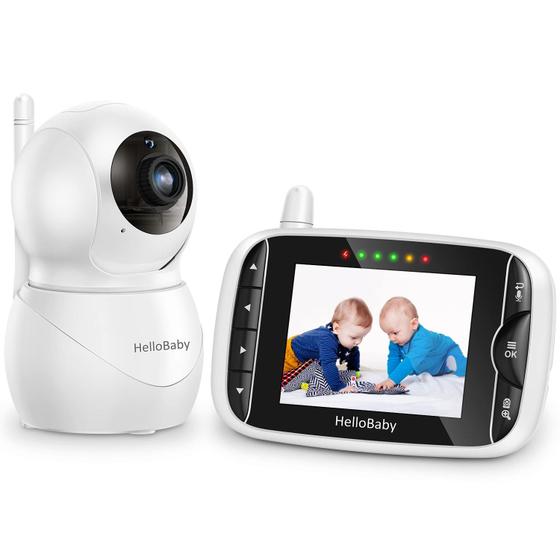 Imagem de Monitor de vídeo para bebês HelloBaby HB66pro IPS LCD Night Vision