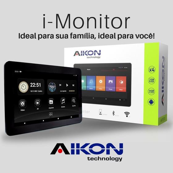 Imagem de MONITOR ENCOSTO DE CABECA 10" ANDROID I-monitor AIKON (ACOPLAR )