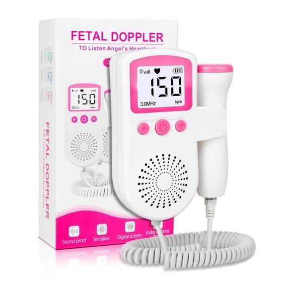 Imagem de Monitor Frequência Cardíaca Fetal Doppler Bebê Gravidez Cor